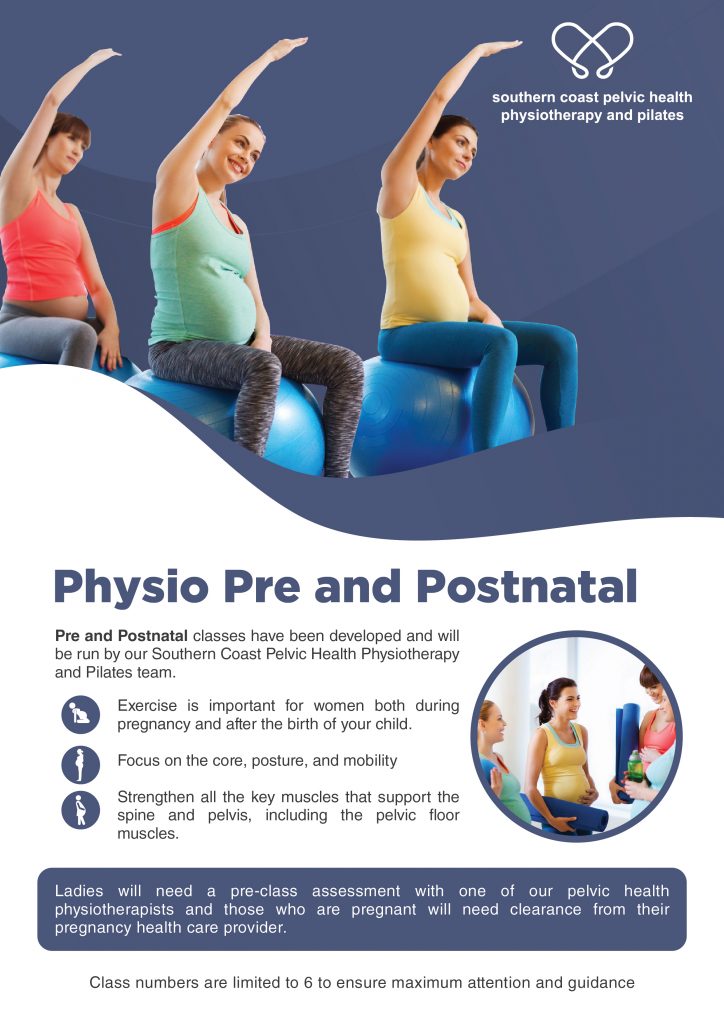 Image of Physio Pre & Postnatal group exercise class brochure